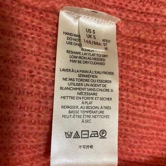 FREE PEOPLE Autumn Sky Colorblock Tri-Tone Pullover Wool Blend Sweater Size S - Picture 6 of 10